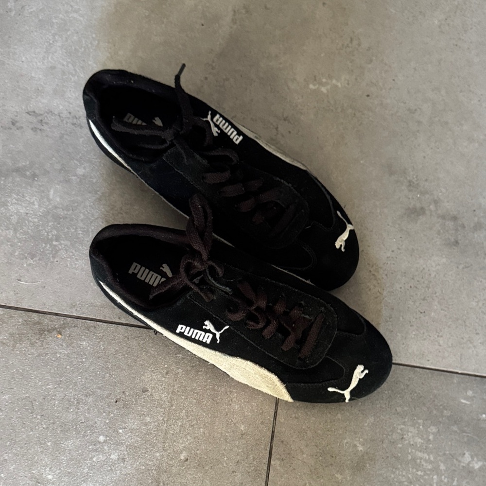 Puma Woman’s  Black and Cream Sneakers